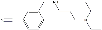 3-({[3-(diethylamino)propyl]amino}methyl)benzonitrile 结构式