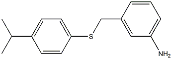 3-({[4-(propan-2-yl)phenyl]sulfanyl}methyl)aniline 结构式