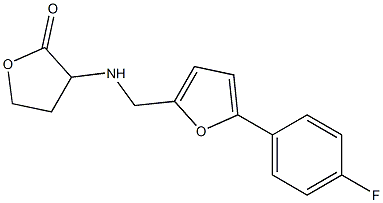 3-({[5-(4-fluorophenyl)furan-2-yl]methyl}amino)oxolan-2-one 结构式