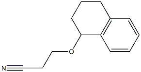 3-(1,2,3,4-tetrahydronaphthalen-1-yloxy)propanenitrile 结构式