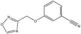 3-(1,2,4-oxadiazol-3-ylmethoxy)benzonitrile 结构式