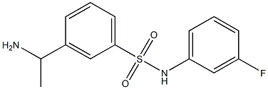 3-(1-aminoethyl)-N-(3-fluorophenyl)benzene-1-sulfonamide 结构式