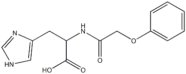 3-(1H-imidazol-4-yl)-2-(2-phenoxyacetamido)propanoic acid 结构式