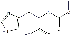3-(1H-imidazol-4-yl)-2-[(methoxycarbonyl)amino]propanoic acid 结构式