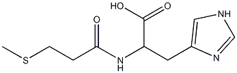 3-(1H-imidazol-4-yl)-2-[3-(methylsulfanyl)propanamido]propanoic acid 结构式