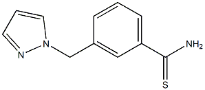 3-(1H-pyrazol-1-ylmethyl)benzenecarbothioamide 结构式