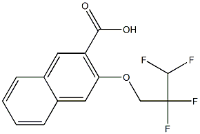 3-(2,2,3,3-tetrafluoropropoxy)naphthalene-2-carboxylic acid 结构式