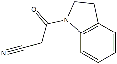 3-(2,3-dihydro-1H-indol-1-yl)-3-oxopropanenitrile 结构式