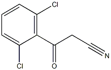 3-(2,6-dichlorophenyl)-3-oxopropanenitrile 结构式