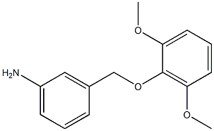 3-(2,6-dimethoxyphenoxymethyl)aniline 结构式