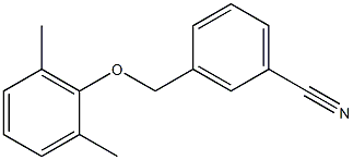 3-(2,6-dimethylphenoxymethyl)benzonitrile 结构式