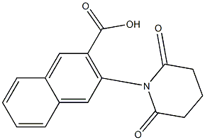 3-(2,6-dioxopiperidin-1-yl)naphthalene-2-carboxylic acid 结构式