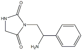 3-(2-amino-2-phenylethyl)imidazolidine-2,4-dione 结构式