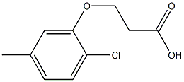 3-(2-chloro-5-methylphenoxy)propanoic acid 结构式