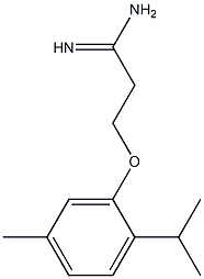 3-(2-isopropyl-5-methylphenoxy)propanimidamide 结构式