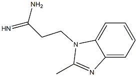 3-(2-methyl-1H-benzimidazol-1-yl)propanimidamide 结构式