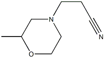 3-(2-methylmorpholin-4-yl)propanenitrile 结构式