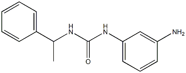 3-(3-aminophenyl)-1-(1-phenylethyl)urea 结构式