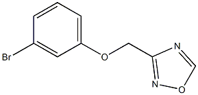 3-(3-bromophenoxymethyl)-1,2,4-oxadiazole 结构式