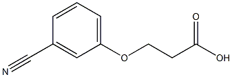 3-(3-cyanophenoxy)propanoic acid 结构式
