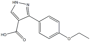 3-(4-ethoxyphenyl)-1H-pyrazole-4-carboxylic acid 结构式