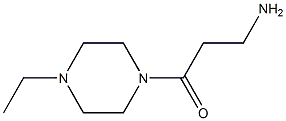 3-(4-ethylpiperazin-1-yl)-3-oxopropan-1-amine 结构式