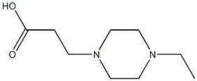 3-(4-ethylpiperazin-1-yl)propanoic acid 结构式