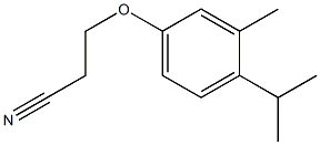 3-(4-isopropyl-3-methylphenoxy)propanenitrile 结构式