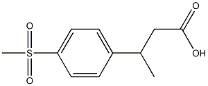 3-(4-methanesulfonylphenyl)butanoic acid 结构式