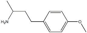 3-(4-methoxyphenyl)-1-methylpropylamine 结构式