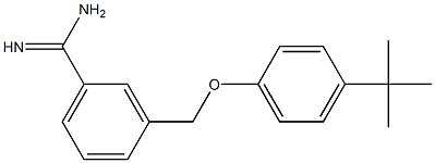 3-(4-tert-butylphenoxymethyl)benzene-1-carboximidamide 结构式