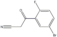 3-(5-bromo-2-fluorophenyl)-3-oxopropanenitrile 结构式