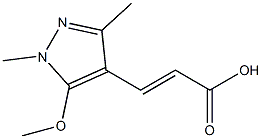 3-(5-methoxy-1,3-dimethyl-1H-pyrazol-4-yl)prop-2-enoic acid 结构式