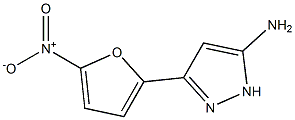 3-(5-nitro-2-furyl)-1H-pyrazol-5-amine 结构式