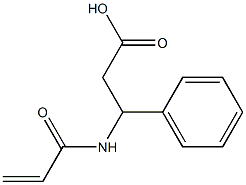 3-(acryloylamino)-3-phenylpropanoic acid 结构式