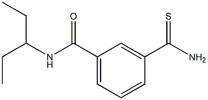 3-(aminocarbonothioyl)-N-(1-ethylpropyl)benzamide 结构式