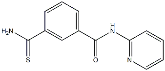 3-(aminocarbonothioyl)-N-pyridin-2-ylbenzamide 结构式