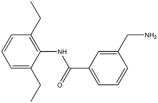 3-(aminomethyl)-N-(2,6-diethylphenyl)benzamide 结构式