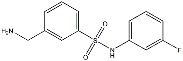 3-(aminomethyl)-N-(3-fluorophenyl)benzenesulfonamide 结构式