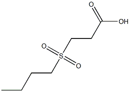 3-(butylsulfonyl)propanoic acid 结构式