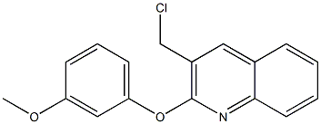 3-(chloromethyl)-2-(3-methoxyphenoxy)quinoline 结构式