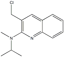 3-(chloromethyl)-N-methyl-N-(propan-2-yl)quinolin-2-amine 结构式