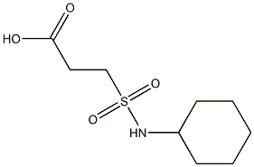 3-(cyclohexylsulfamoyl)propanoic acid 结构式