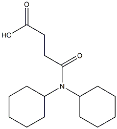 3-(dicyclohexylcarbamoyl)propanoic acid 结构式