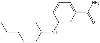 3-(heptan-2-ylamino)benzamide 结构式