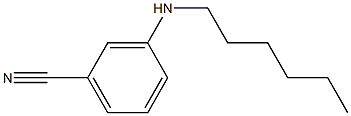 3-(hexylamino)benzonitrile 结构式