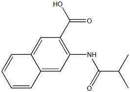 3-(isobutyrylamino)-2-naphthoic acid 结构式