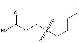 3-(pentylsulfonyl)propanoic acid 结构式