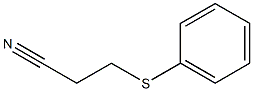 3-(phenylsulfanyl)propanenitrile 结构式