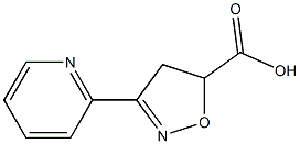 3-(pyridin-2-yl)-4,5-dihydro-1,2-oxazole-5-carboxylic acid 结构式